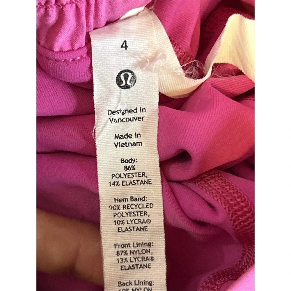 Lululemon Hotty‎ Hot High-Rise Skirt Sonic Pink Size 4 Pickleball Tennis